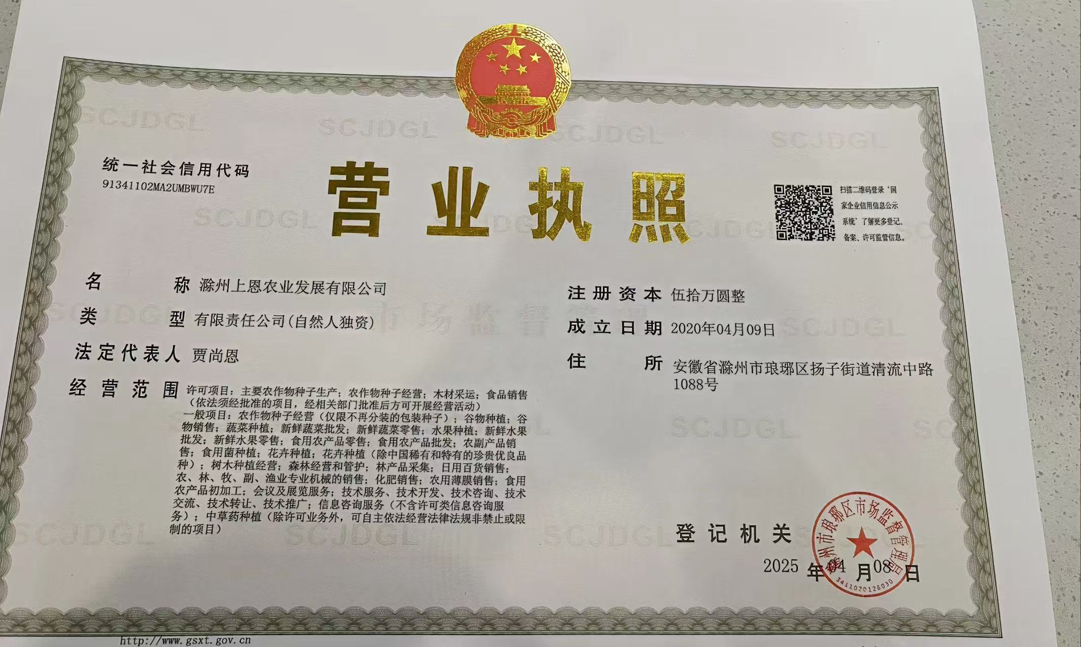营业执照